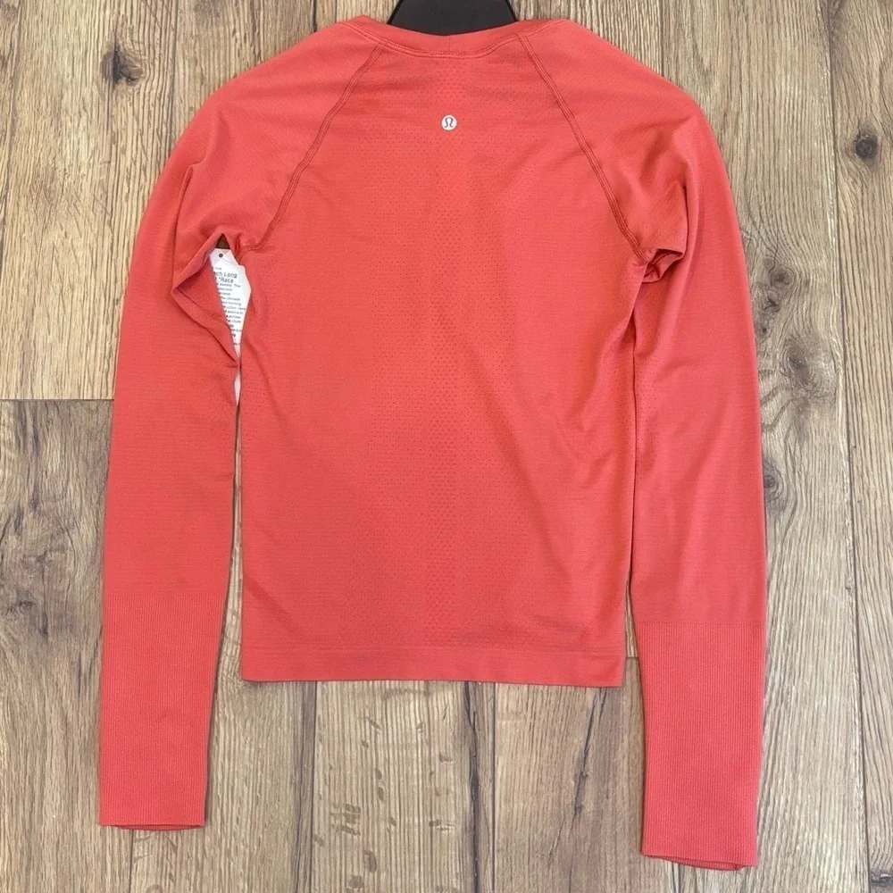 NWT Lululemon Swiftly Tech Long Sleeve Shirt *Race Size 4 In Desert Red